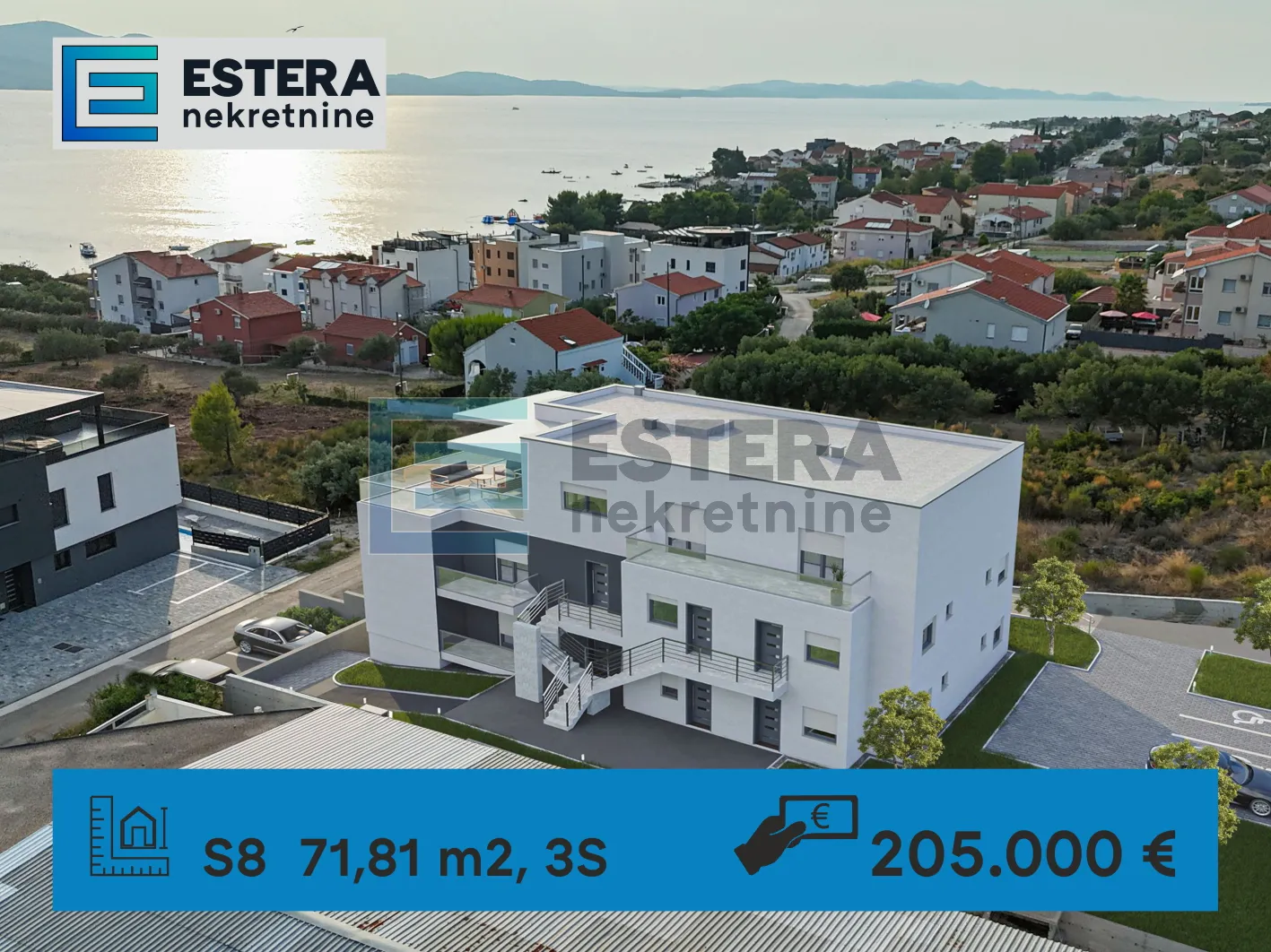 PRODAJA apartman 72 m2 Sveti Petar na Moru, 3s, parking 250 m od mora - Sveti Petar na Moru, Sveti Filip i Jakov