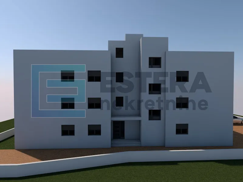 apartman s5 73 m2 prodaja turanj, 3s, 2. kat, parking, krovna terasa, 250 m od mora - slika 11