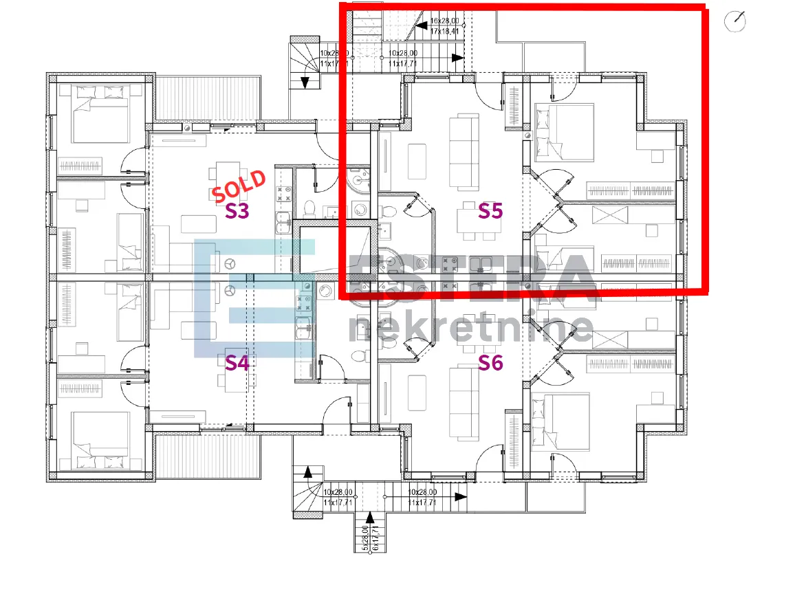 prodaja apartman 72 m2 sveti petar na moru, 1s, parking 250 m od mora - slika 15