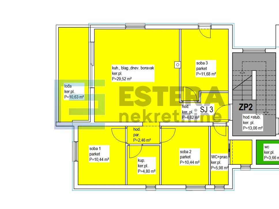 apartman prodaja biograd na moru 92,91 m2 novogradnja - slika 19