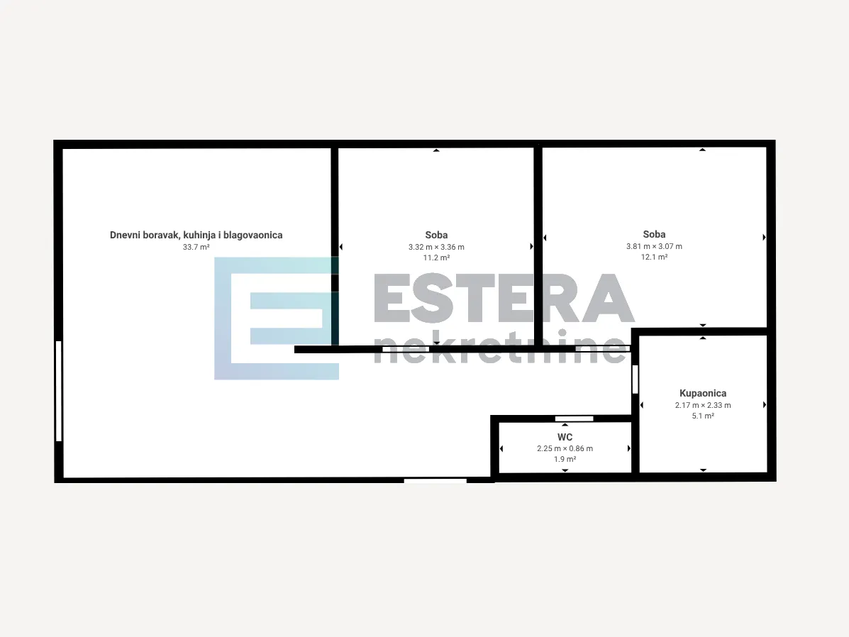 apartman s bazenom - novalja - pogled na more! - slika 14