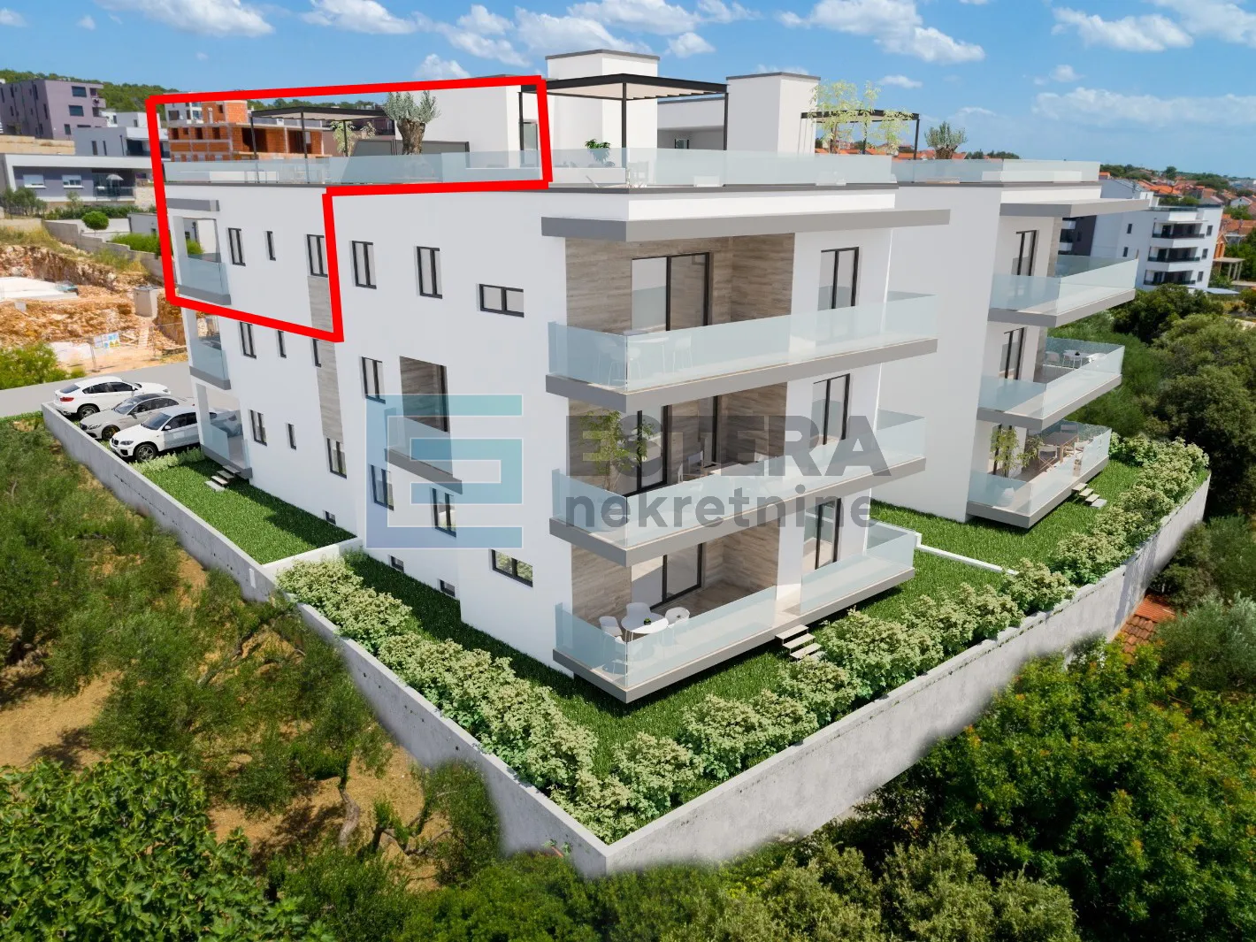 Apartman S5 97 m2 PRODAJA Sveti Filip i Jakov, 3s, 2. kat, parking, krovna terasa