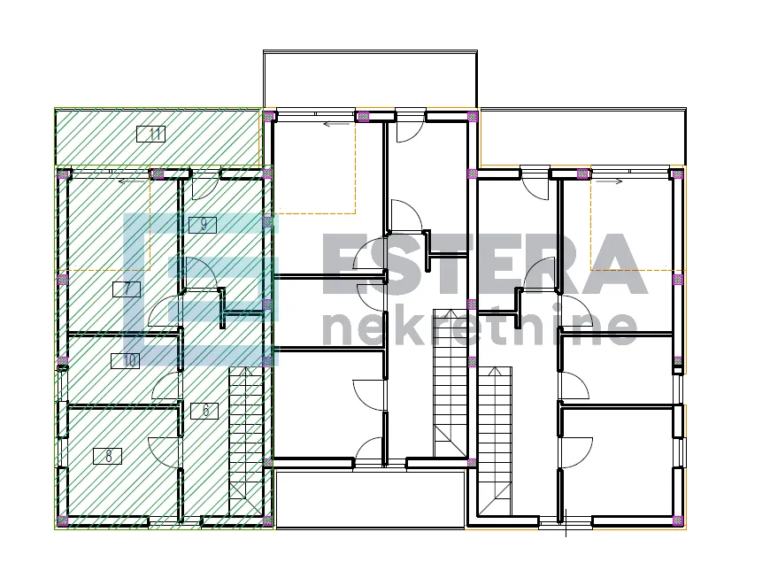 apartman prodaja vrsi, 120 m2, 4s, vrt, bazen, 2 parkinga - slika 9