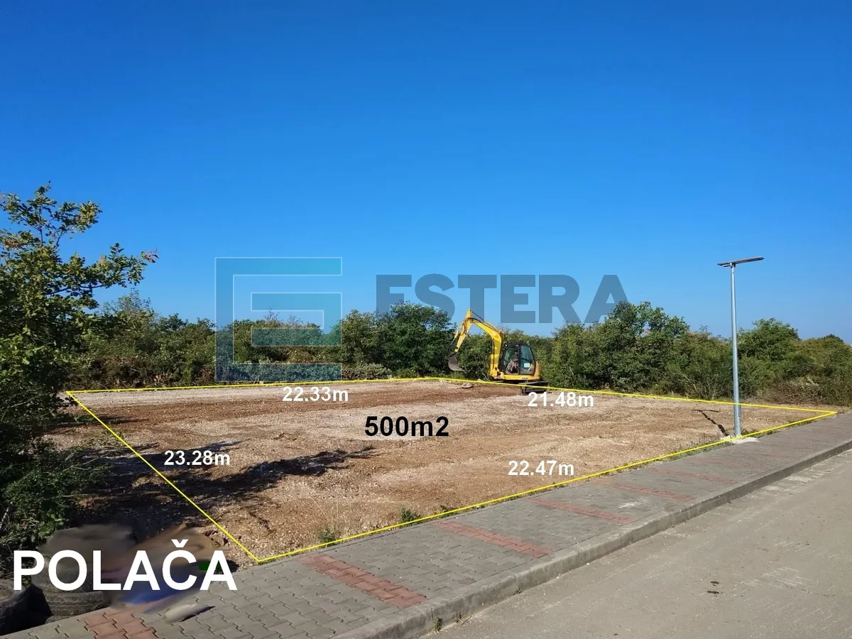 Građevinsko zemljište 500 m2 PRODAJA Polača