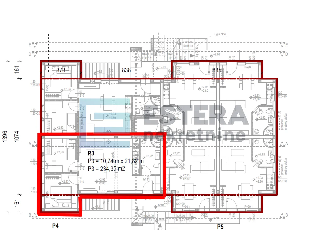 prodaja apartman 70 m2 sveti petar na moru, 3s, parking 250 m od mora - slika 16
