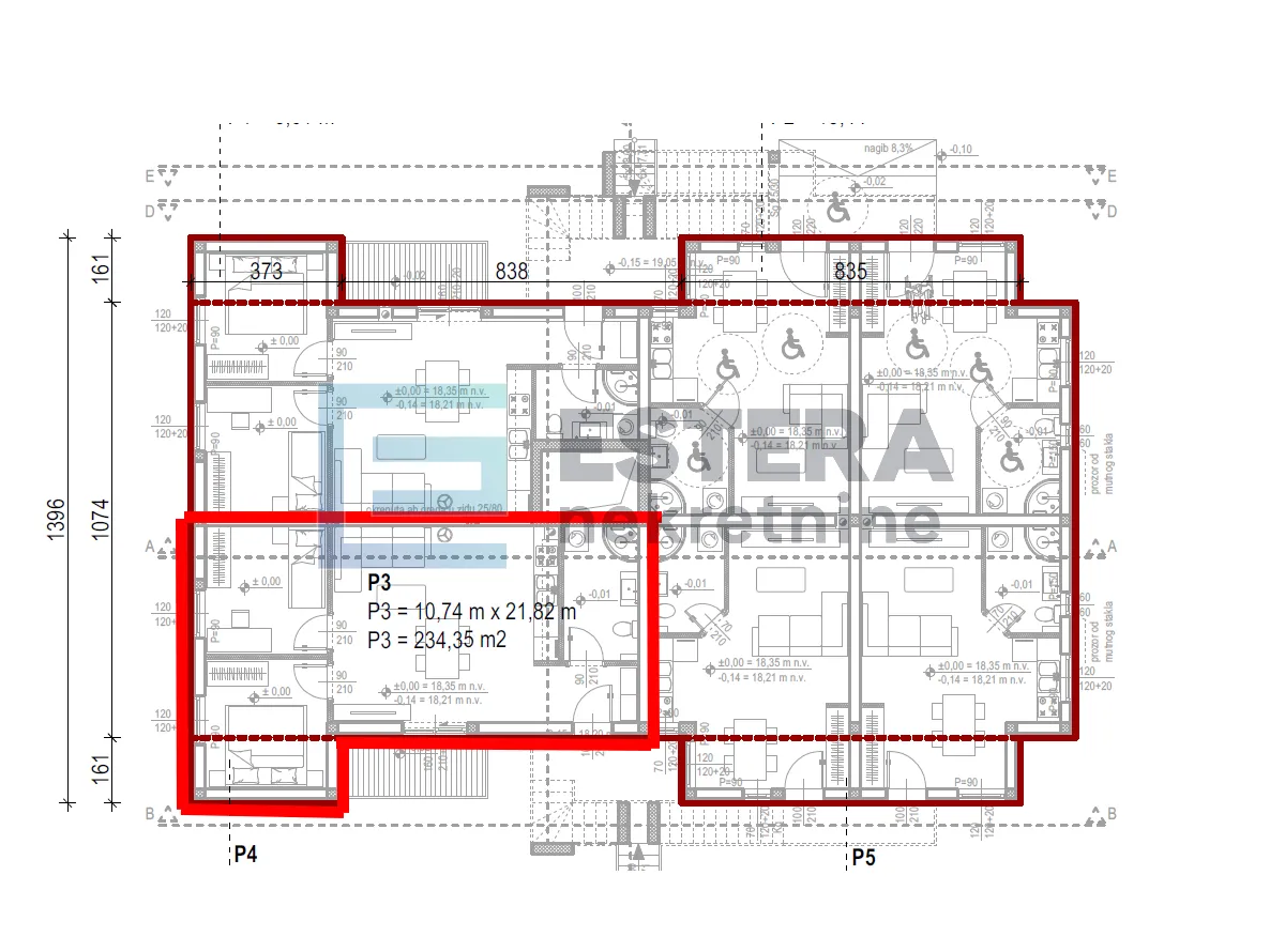 prodaja apartman 72 m2 sveti petar na moru, 3s, parking 250 m od mora - slika 16