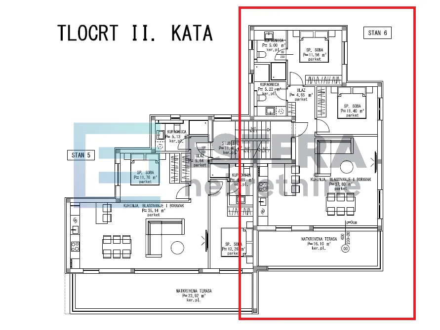 apartman prodaja maslenica, 90 m2, 2. kat - slika 21