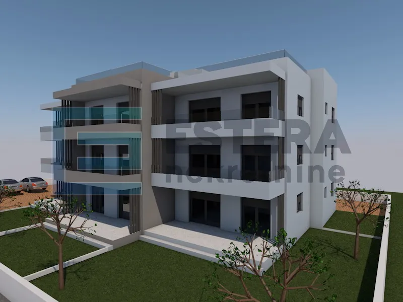 apartman s5 73 m2 prodaja turanj, 3s, 2. kat, parking, krovna terasa, 250 m od mora - slika 9