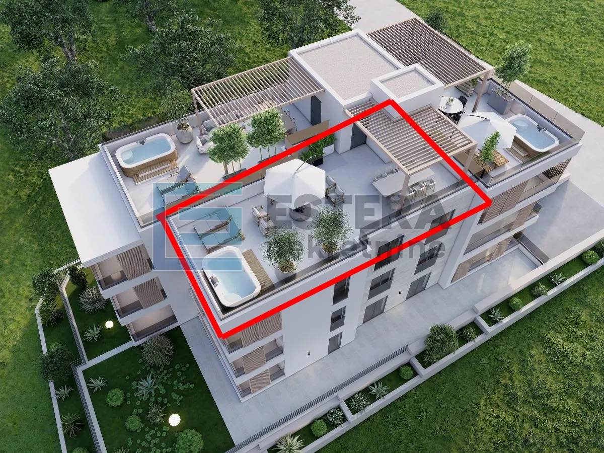 apartman s5 103,72 m2 prodaja 3s, 2. kat, balkon, garaža, ostava, krovna terasa, pogled na more - slika 2