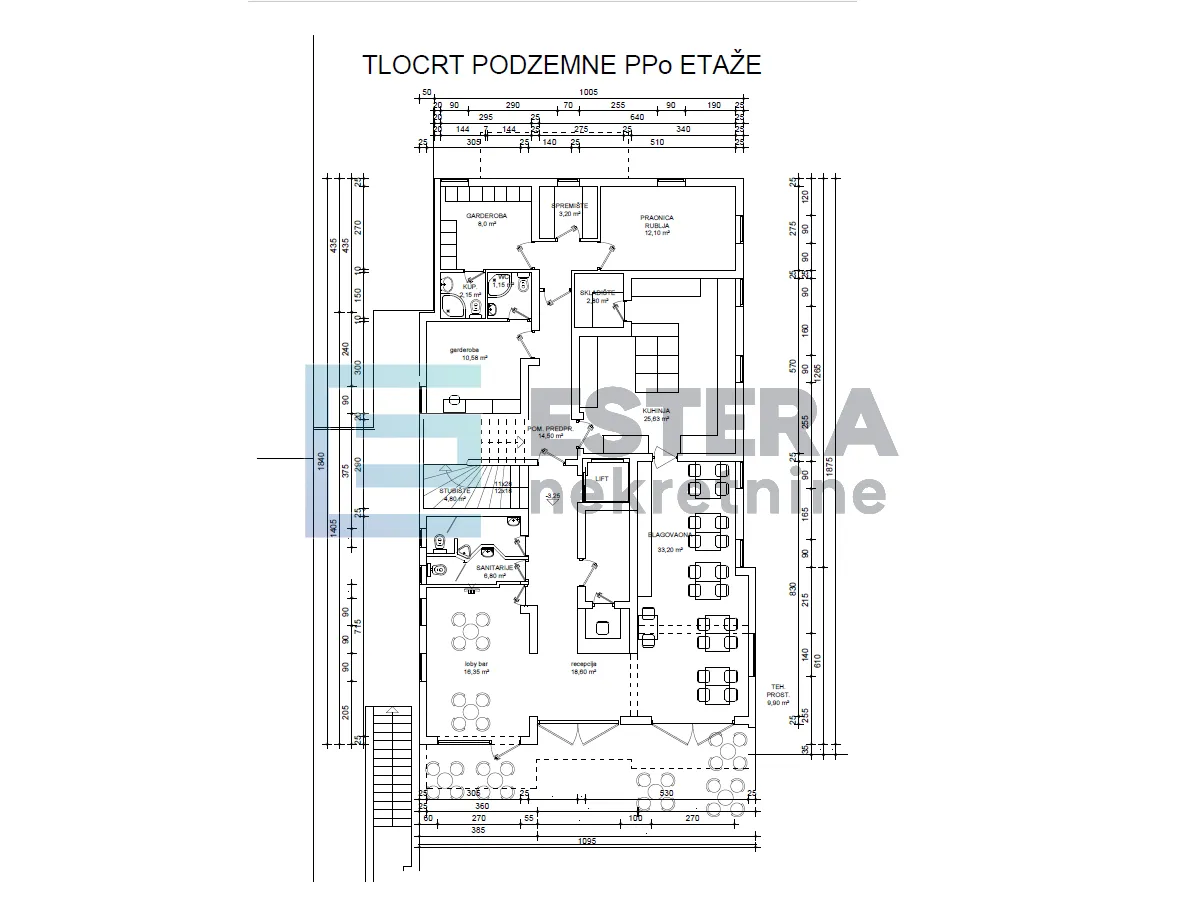 prodaja boutique hotel 18 soba, 4*, pag, pogled na more, 150 m od mora - slika 24