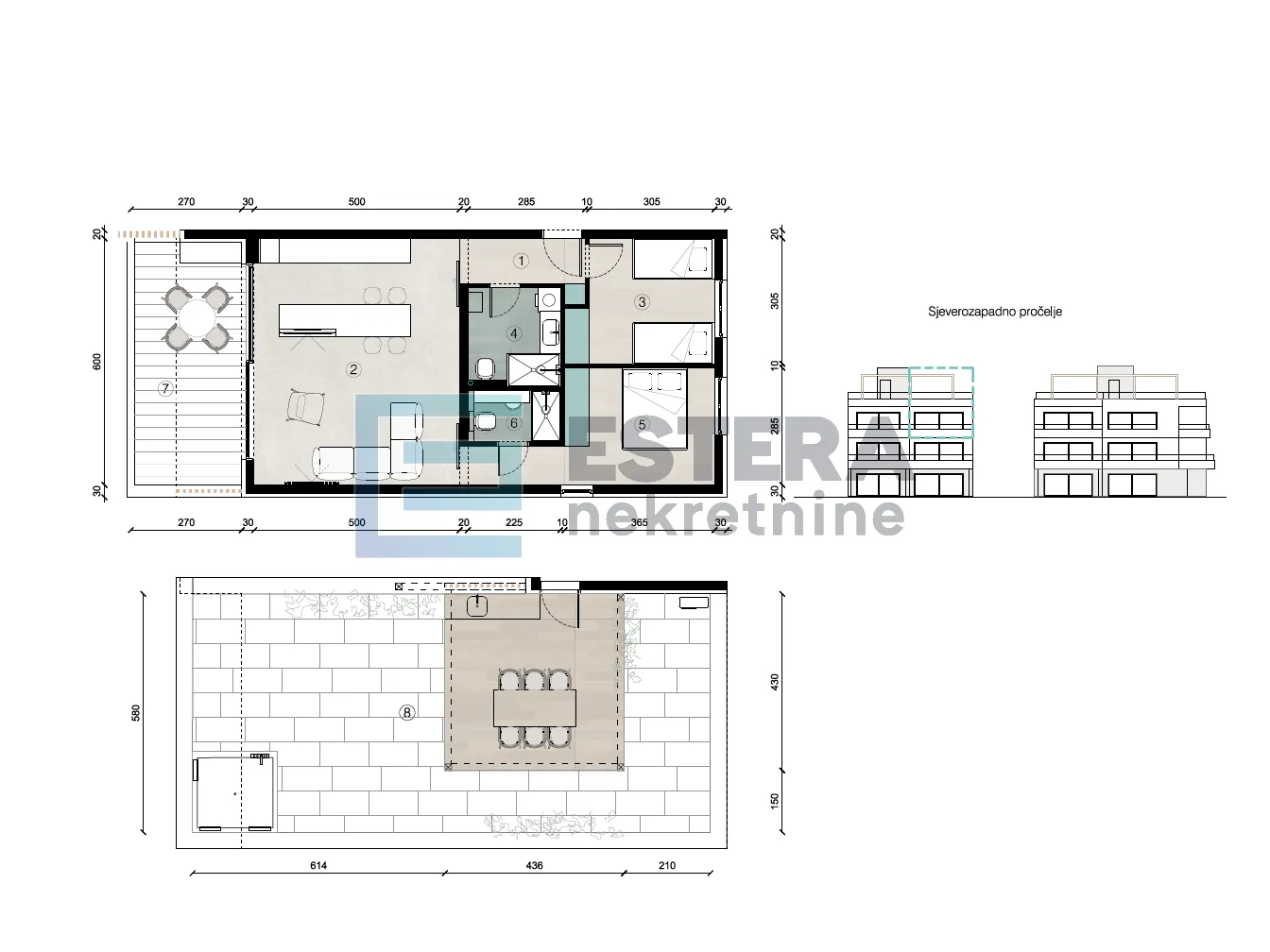 prodaja apartman, prvi red uz more, pogled, 92,10 m2, b6 - slika 3