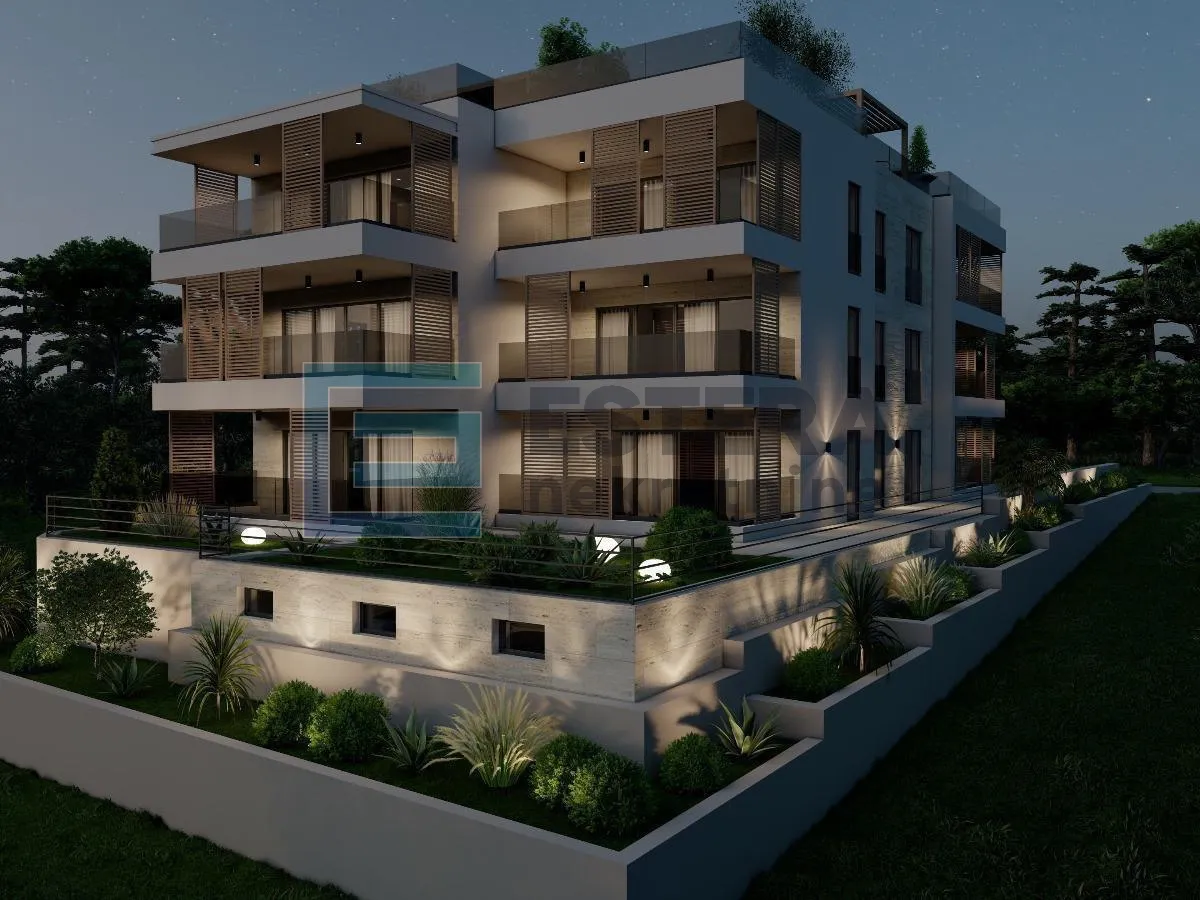 apartman s6 99 m2 prodaja 3s, 2. kat, balkon, garaža, ostava, krovna terasa, pogled na more - slika 20