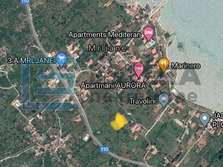 građevinsko zemljište prodaja mrljane, otok pašman 857 m2, 300 do mora - slika 6