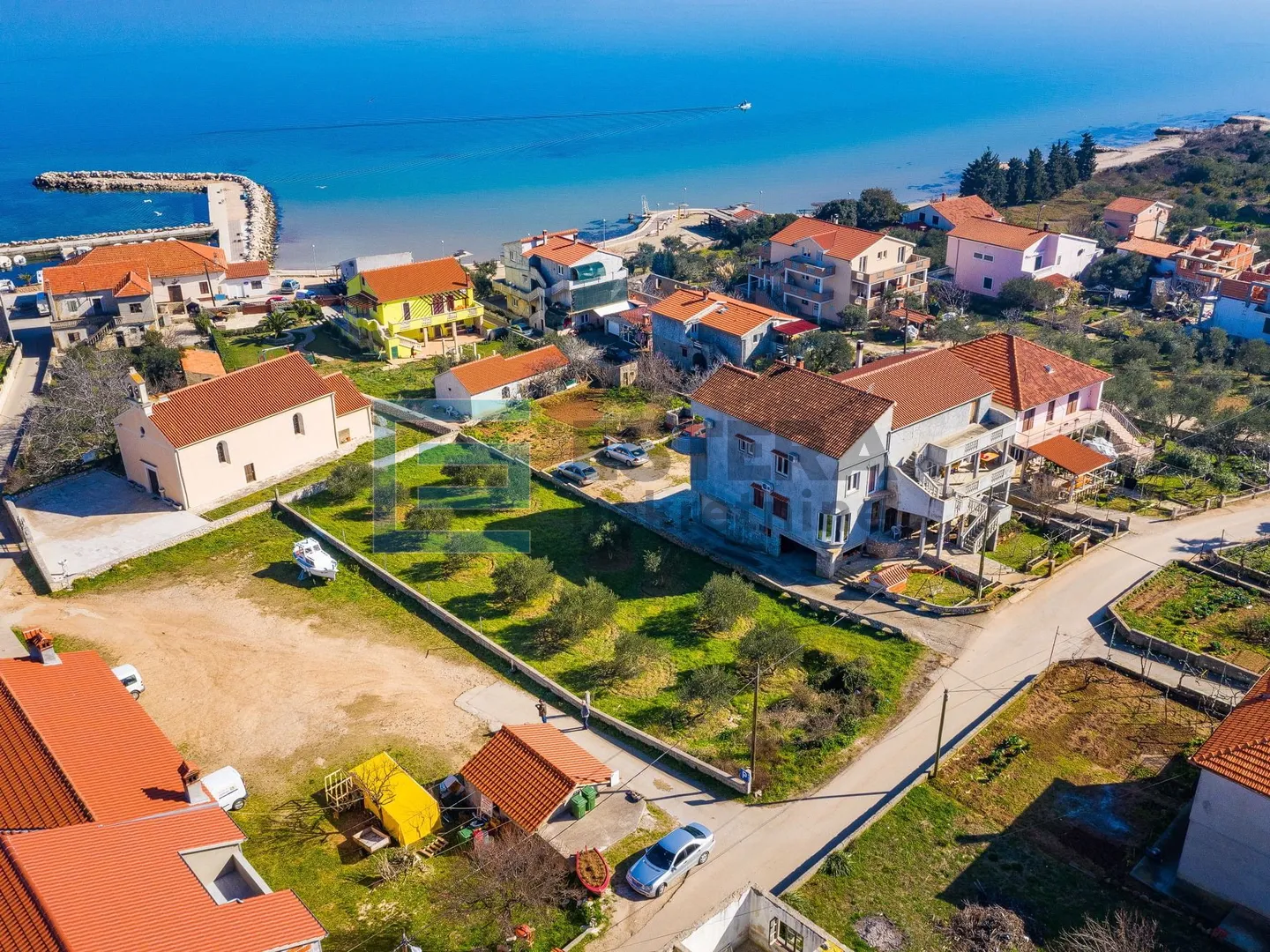 građevinsko zemljište prodaja dobropoljana, 998 m2, 80 m od mora - slika 3