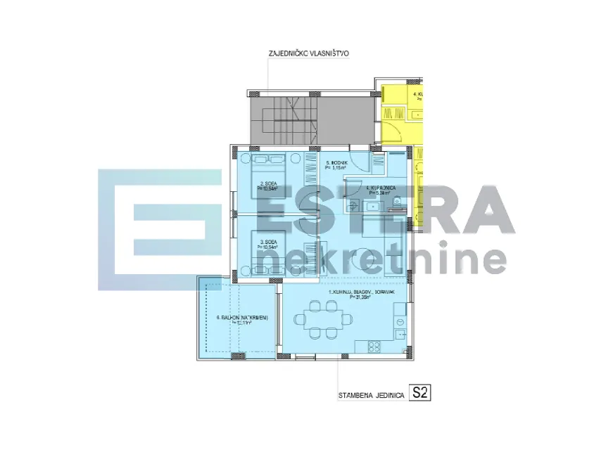 apartman 97 m2 prodaja petrčane s2, 3s, 1. kat - slika 11