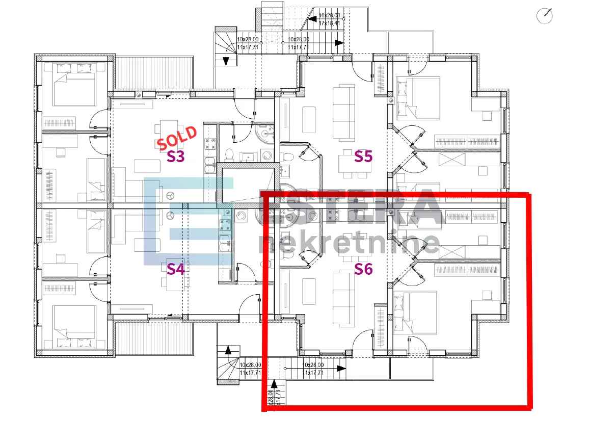 prodaja apartman 72 m2 sveti petar na moru, 3s, parking 250 m od mora - slika 15