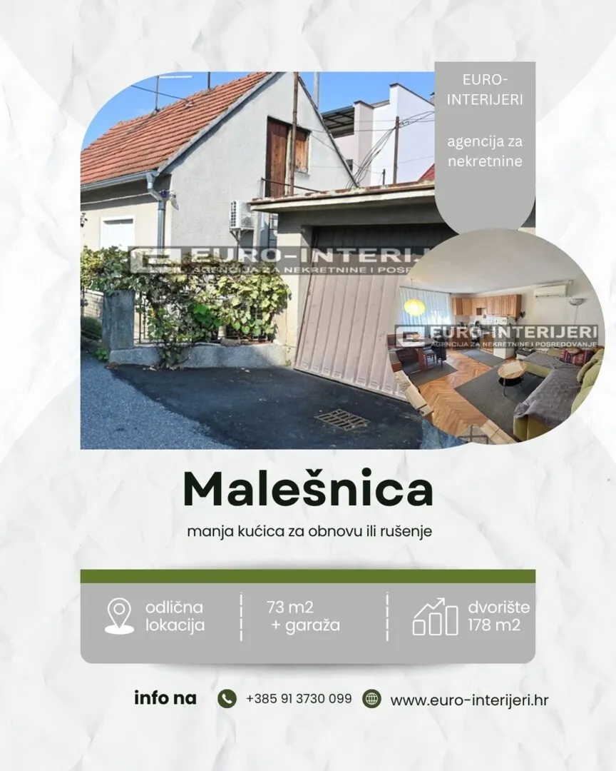 malešnica - 73 m² + garaža, bez provizije - slika 1