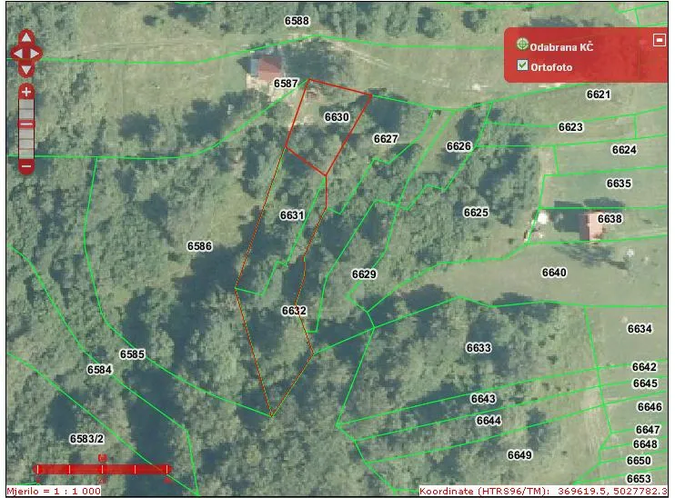 Poljoprivredno zemljište, kod Delnica, 3 parcele ukupne povr. 1.655 m2 - Lučice, Delnice