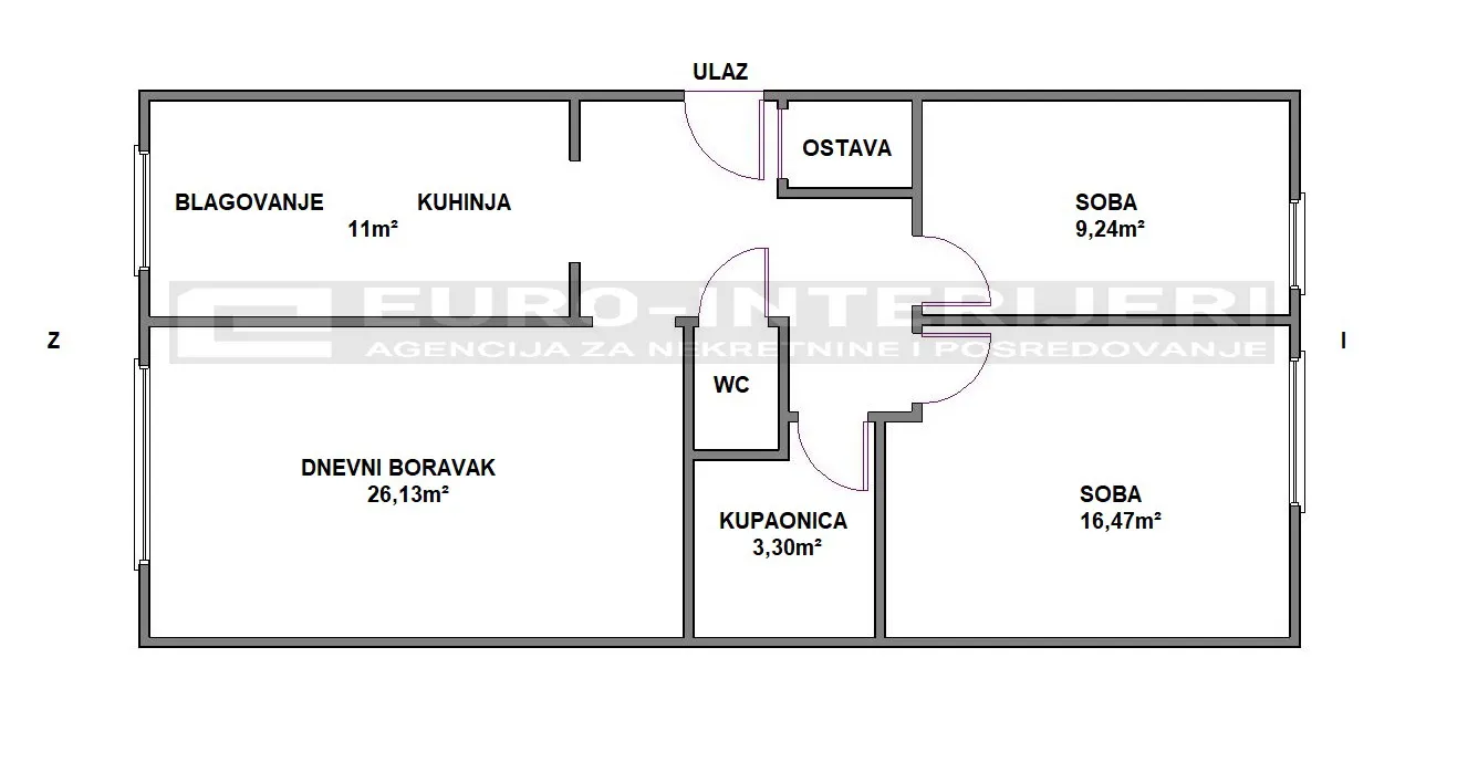 stan: zagreb - vrbani, trosoban 77.30 m2, bez provizije! - slika 16