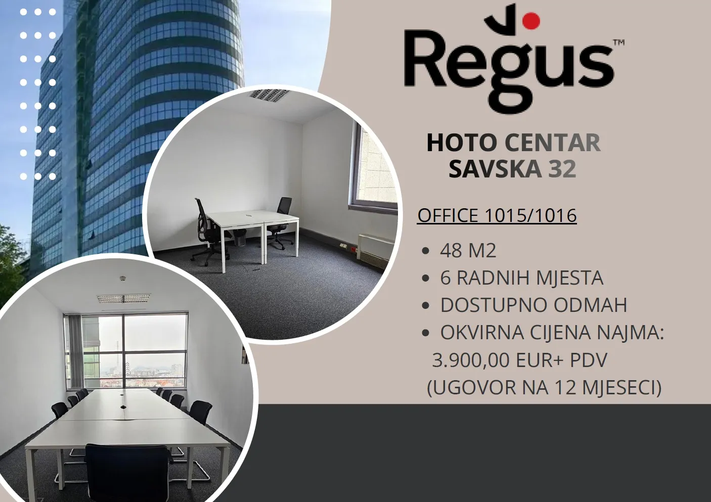 zagreb, trešnjevka, zakup ureda 6 radnih mjesta - slika 3