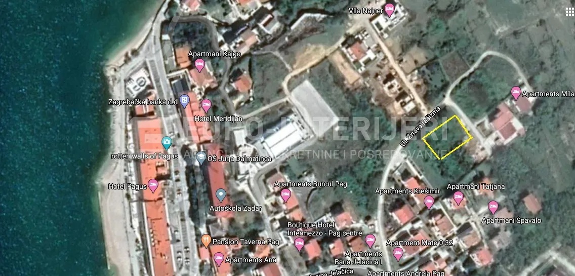 građevinsko zemljište, pag, 877 m² s pogledom na more - slika 4