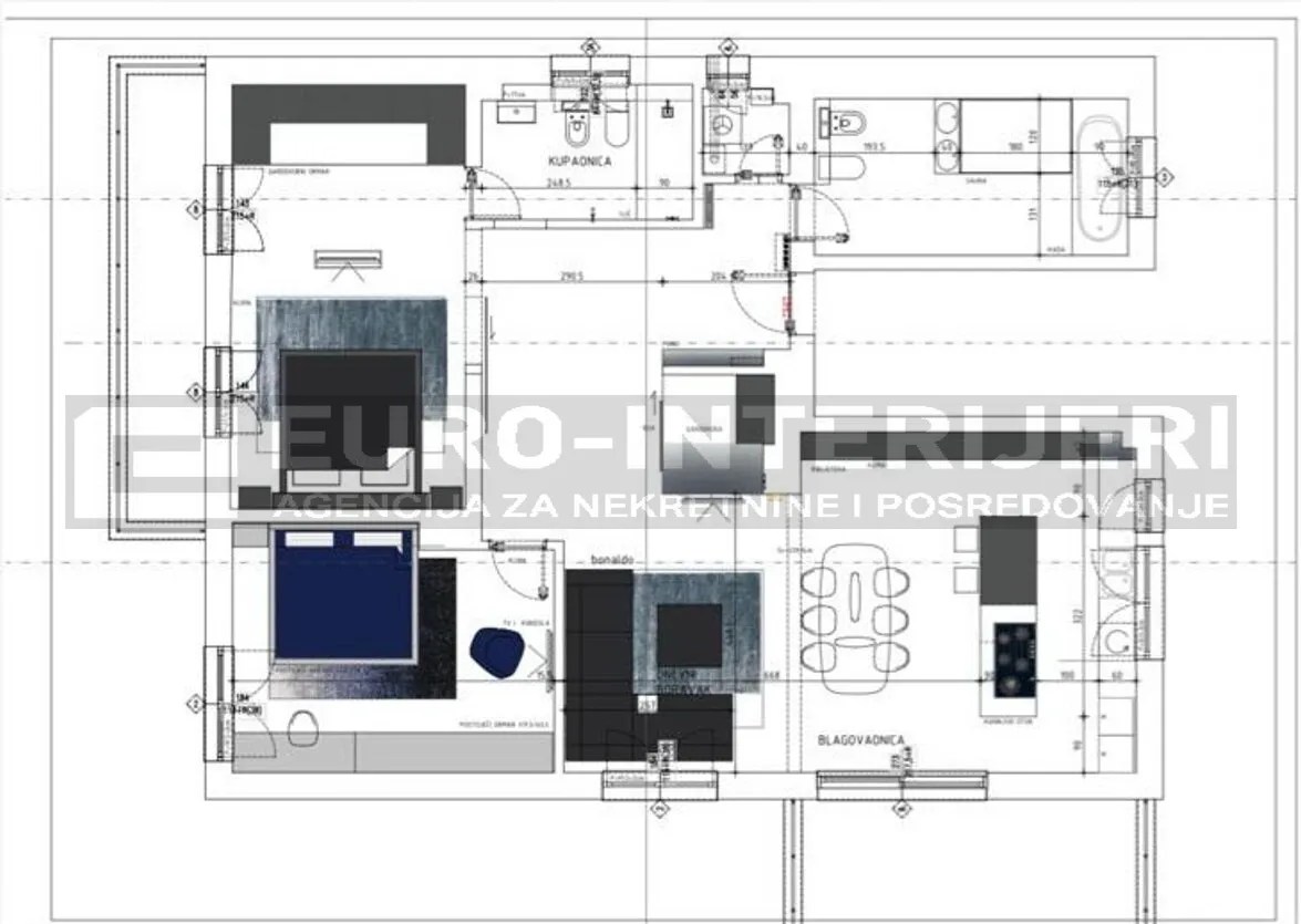 zagreb, srebrnjak, luksuzan trosoban stan 152 m2 balkon terasa najam - slika 16