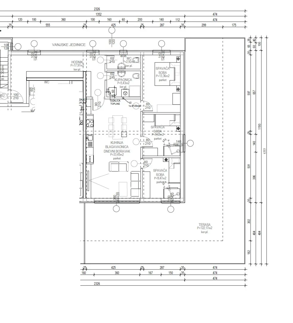stan u zagrebu, stenjevec, četverosoban 153.34 m², 2. kat novogradnja - slika 13