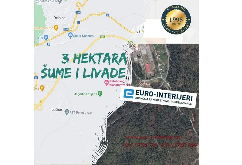 poljoprivredno zemljište, lučice pov. 31.672 m2 šume i livade - slika 4