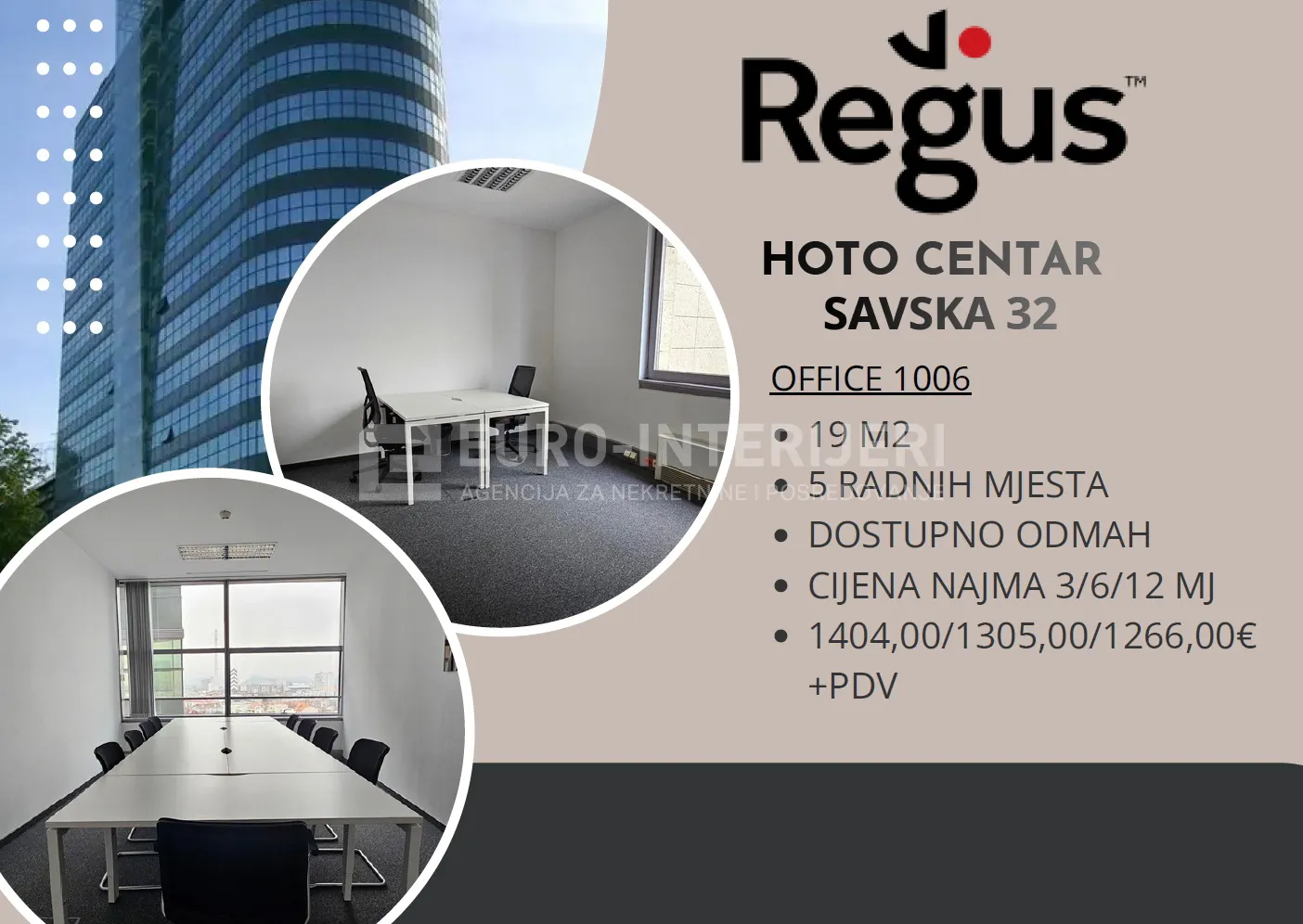zagreb, trešnjevka, zakup ureda 6 radnih mjesta - slika 2