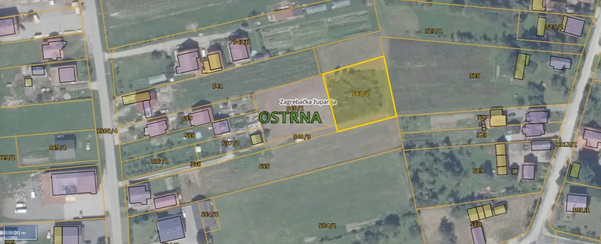 Građevinsko zemljište, Dugo Selo - Mala Ostrna, 1.427 m² - Mala Ostrna, Dugo Selo - Okolica