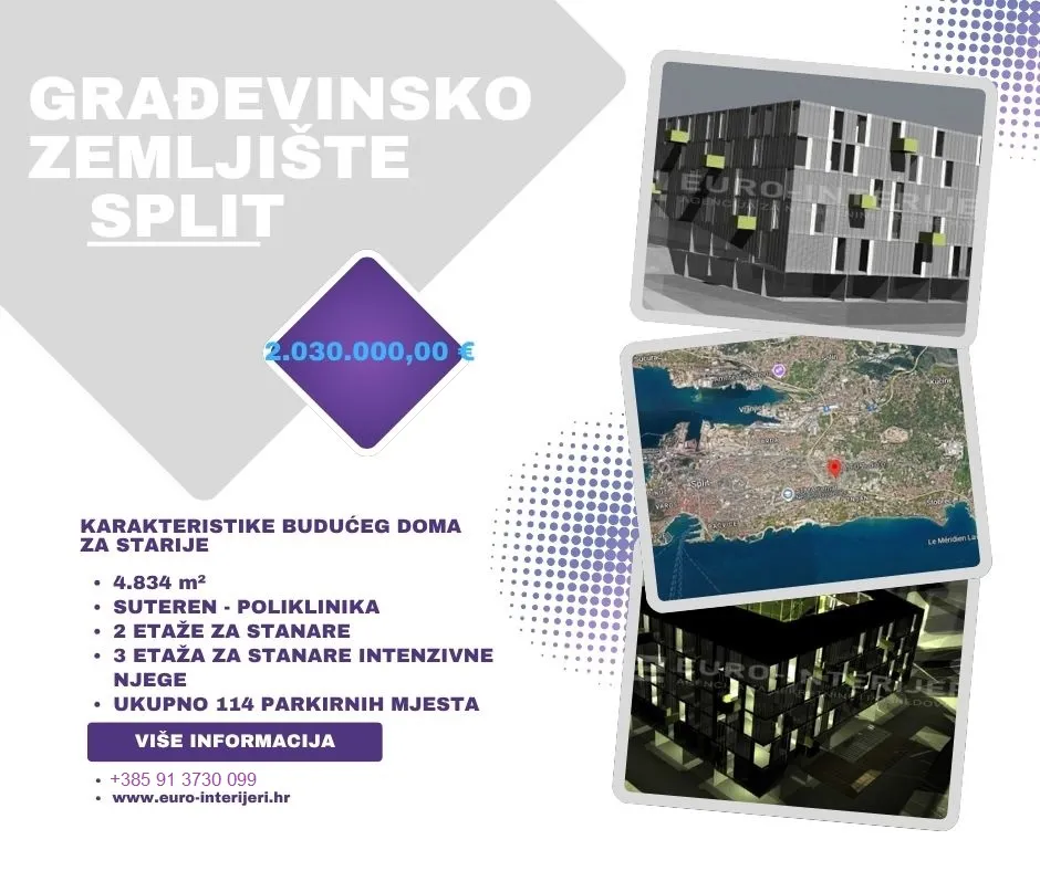 građevinsko zemljište - split površine 4.834 m², bez provizije! - slika 1