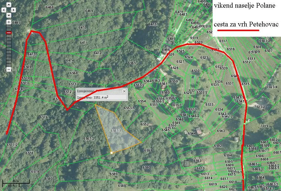 Građevinsko zemljište, Lučice - Polane 3.366 m², BEZ PROVIZIJE - Dedin, Delnice