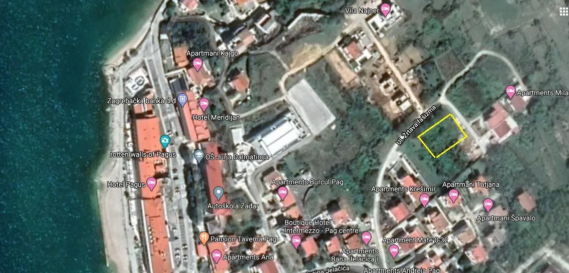 građevinsko zemljište, pag, 877 m² s pogledom na more - slika 4
