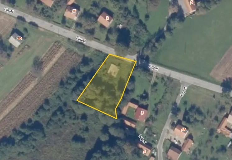 građevinsko zemljište, lapat, 1.776 m2, bez provizije! - slika 3