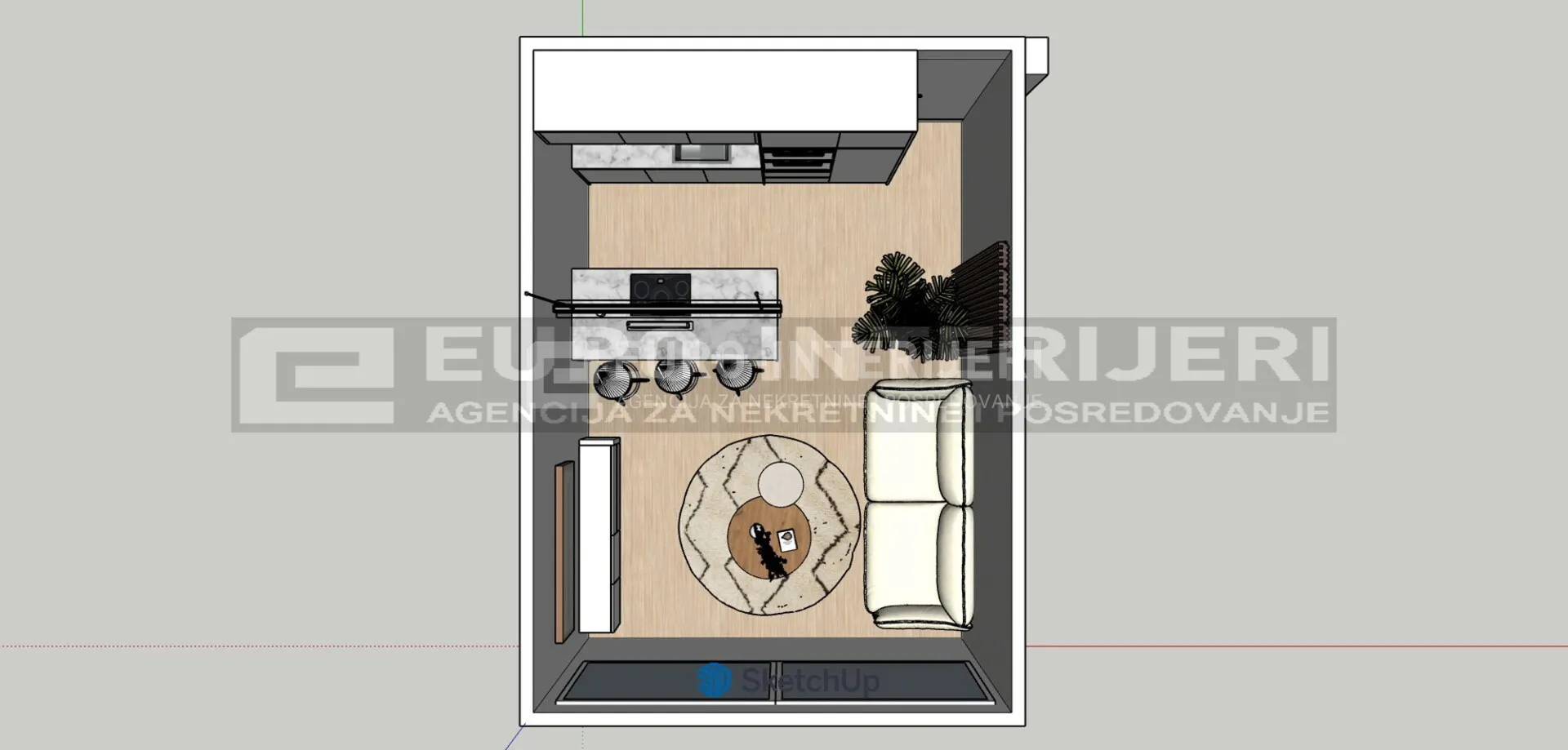 zagreb, borongaj, vidrićeva ulica, jednosoban stan 35 m² - slika 7