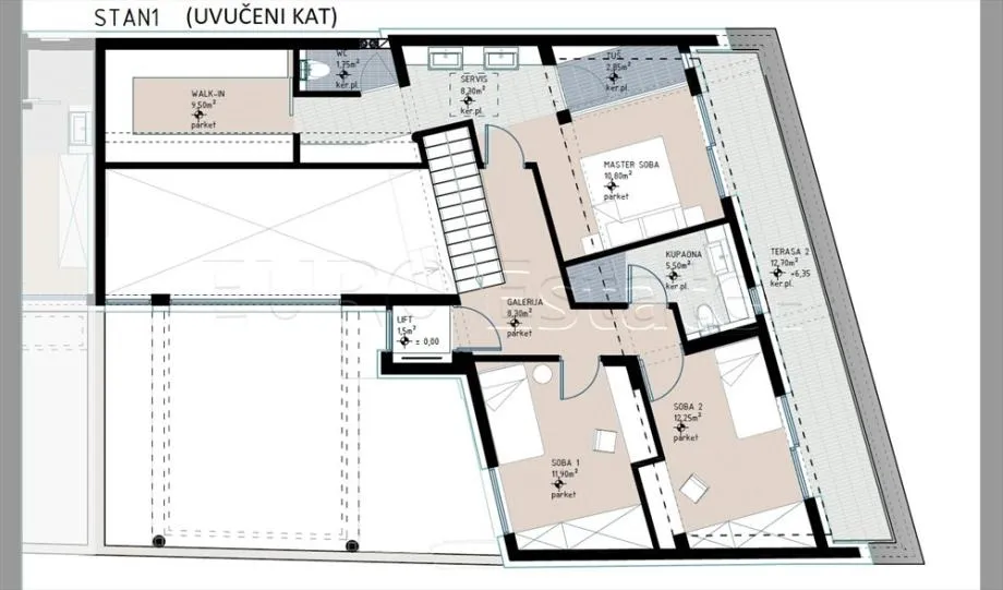 varaždin - centar: ekskluzivna novogradnja, 3-etažni stan, roh-bau, 210.10 m2 nkp - slika 32