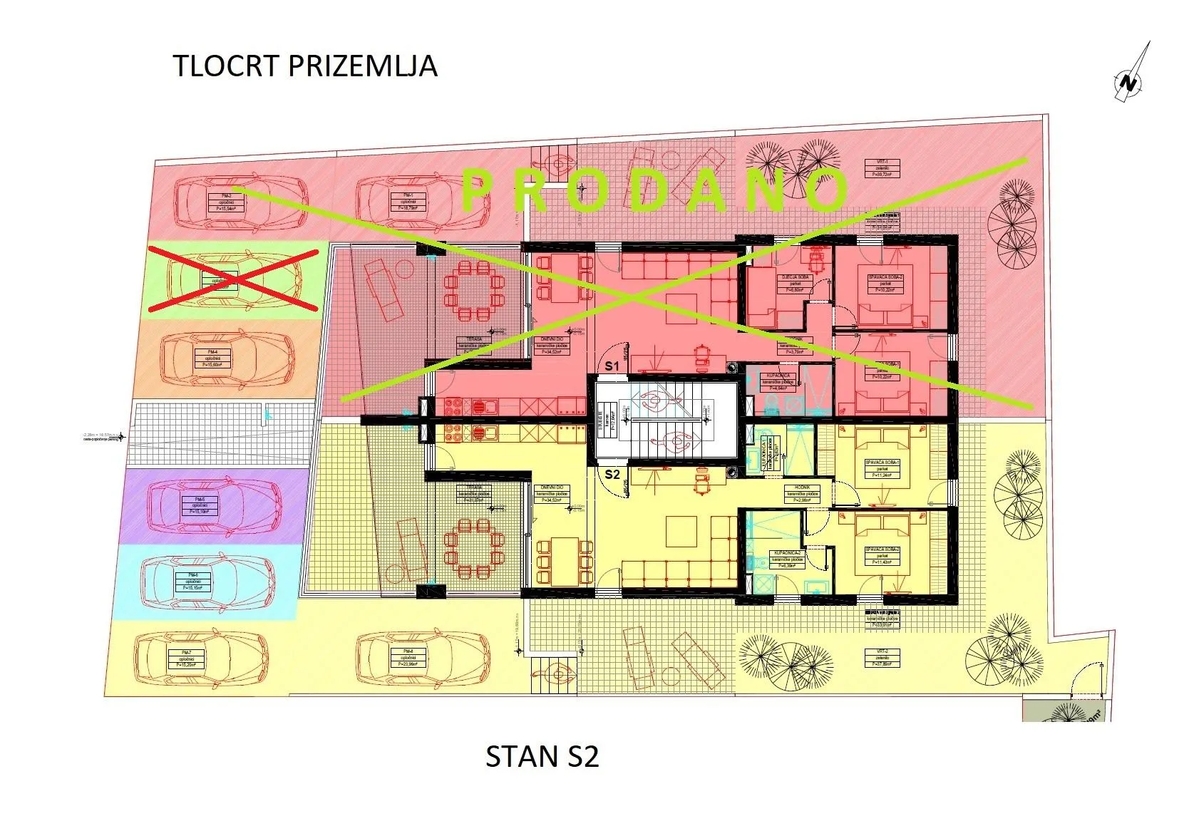 šimuni: novogradnja, 3-sobni stan, neto 108,32 m2, sveukupno 220,61 m2 - slika 25