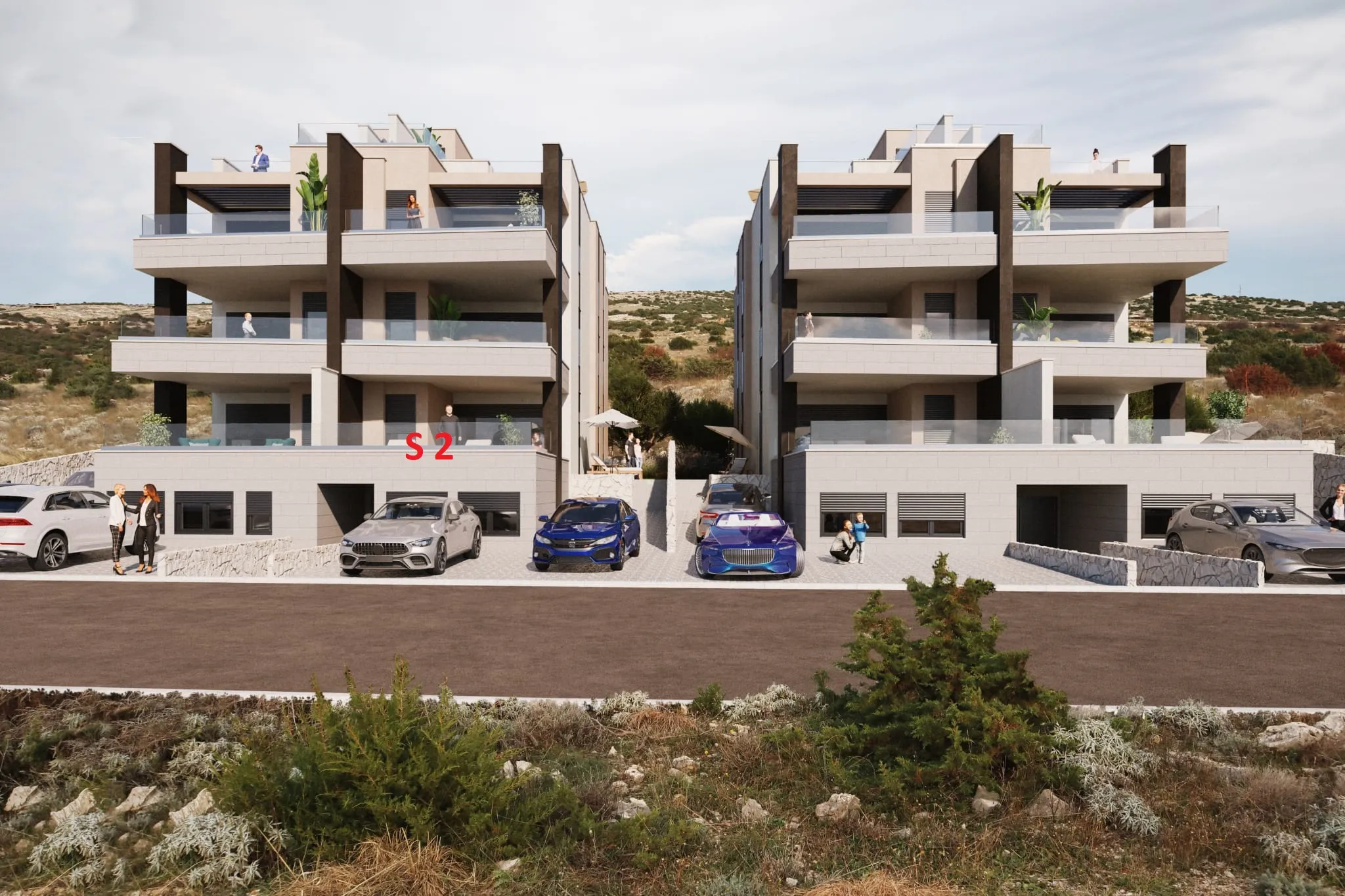 šimuni: novogradnja, 3-sobni stan, neto 108,32 m2, sveukupno 220,61 m2 - slika 24