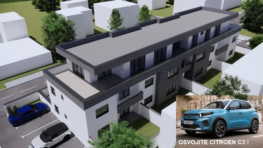 Varaždin: NOV, 2 -soban stan na 1. katu, 50.10 m2 NKP - Bronx