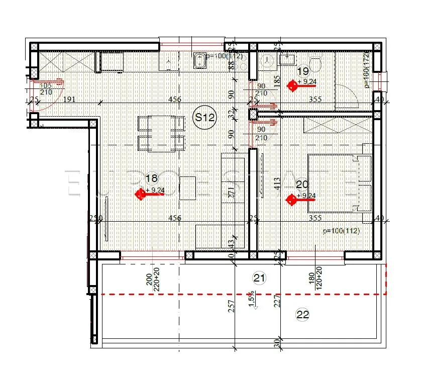 varaždin - blizina centra: 2-soban stan s prostranom terasom, 59.6 m2 - slika 10