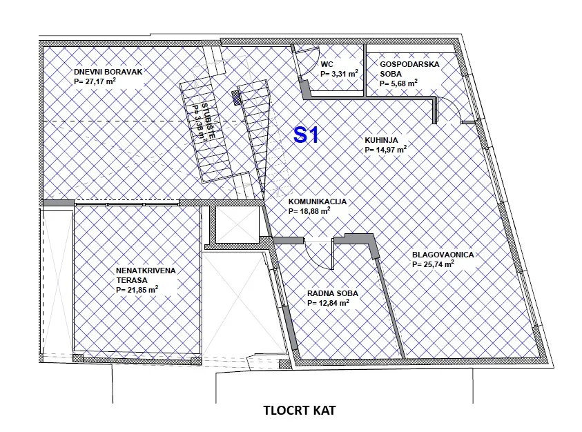 varaždin - centar: ekskluzivna novogradnja, 3-etažni stan, roh-bau, 210.10 m2 nkp - slika 34
