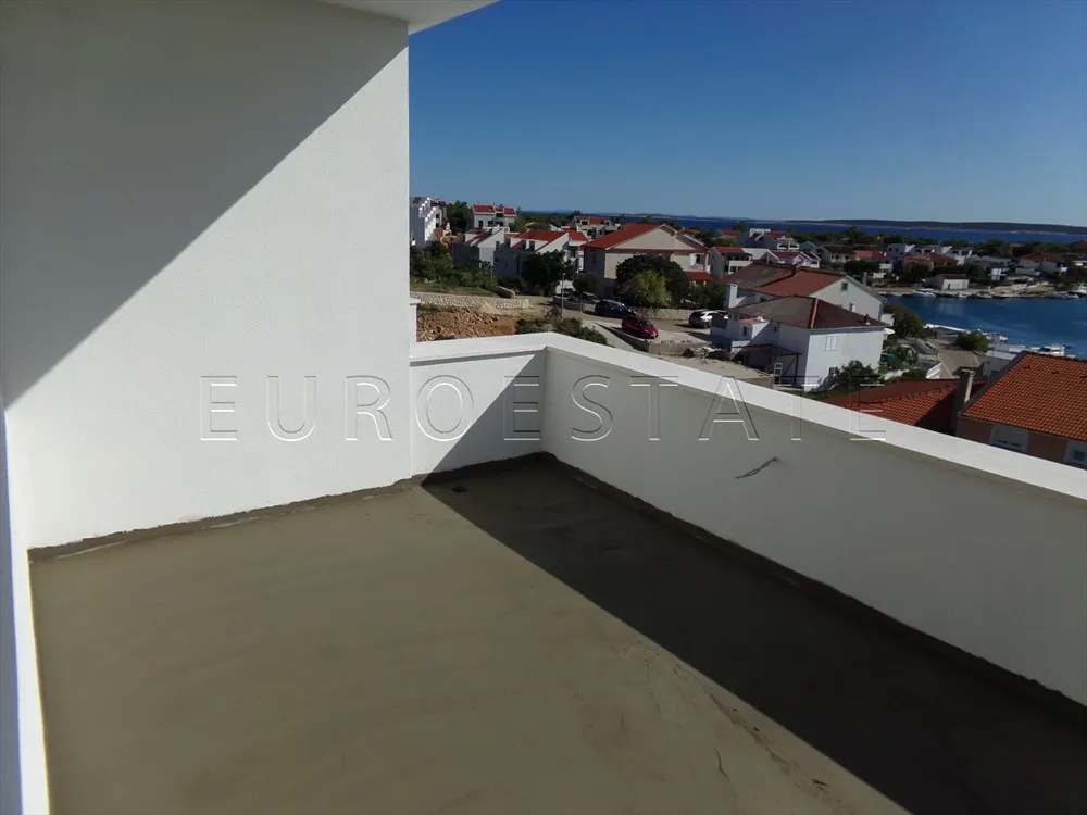 šimuni: novogradnja, 3 - sobni stan, visoko potkrovlje, bruto 121.69 m2, pogled na more - slika 2