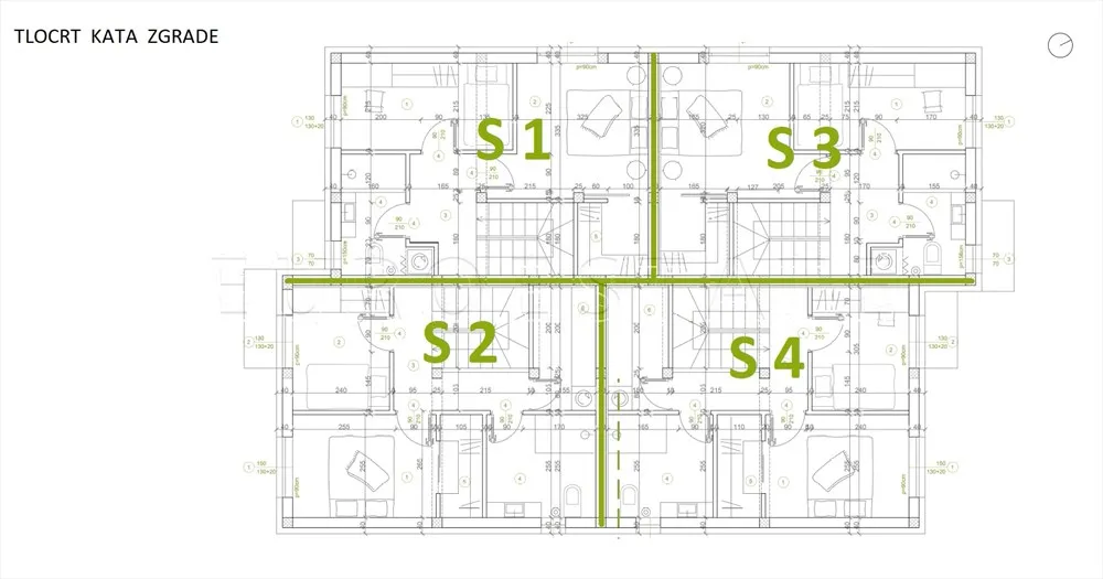 sračinec: novogradnja, dvoetažni 3-sobni stan od 81.47 m2 sa vrtom od 87 m2 i 2 parkirna mjesta - slika 4