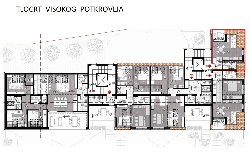 ludbreg: novogradnja, garsonjera 28.34 m2, visoko potkrovlje - slika 9