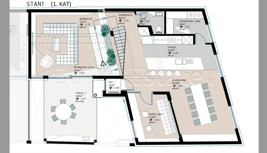 varaždin - centar: ekskluzivna novogradnja, 3-etažni stan, roh-bau, 210.10 m2 nkp - slika 31