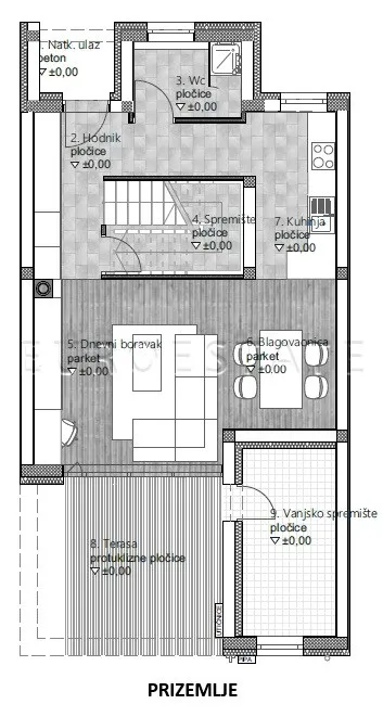 varaždin: novogradnja, dvoetažna kuća u nizu, neto 123.71 m2 - slika 4