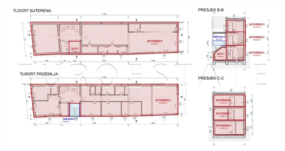 varaždin - centar: projekt moderne urbane zgrade sa 6 stambenih jedinica - slika 31