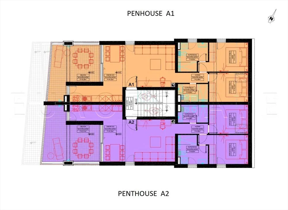 šimuni: novogradnja, penthouse, neto 100.69 m2, bruto 168,09 m2 - slika 27