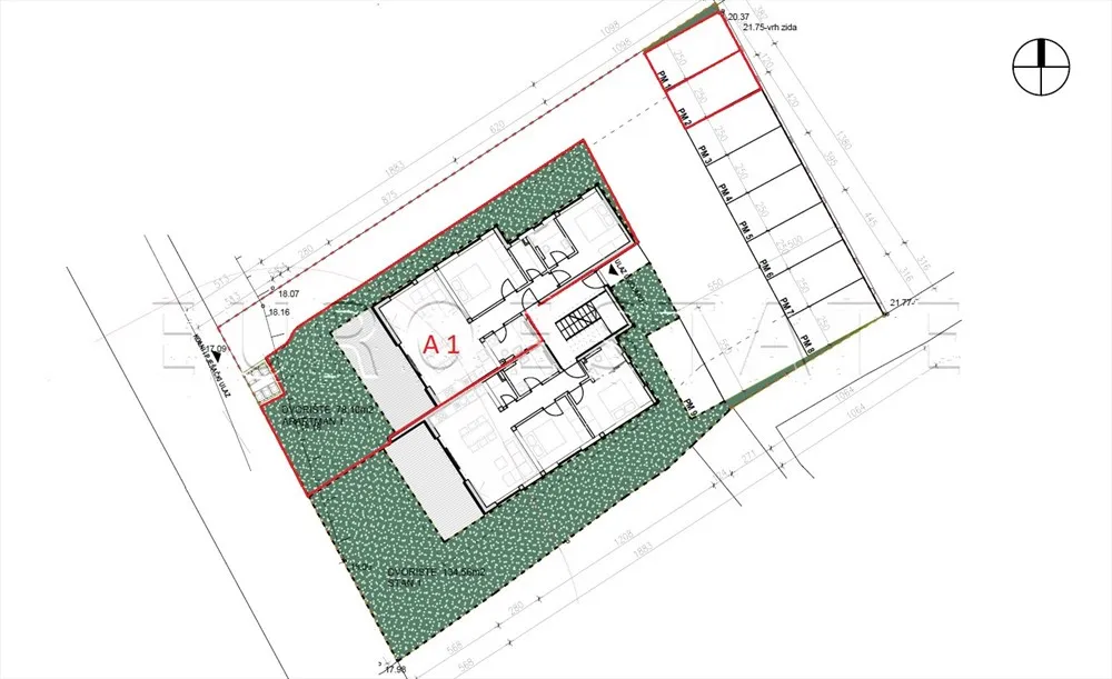 novalja: novogradnja, 3-sobni stan, prizemlje, sa vrtom i 2 parkinga, sveukupno 191.36 m2 - slika 16