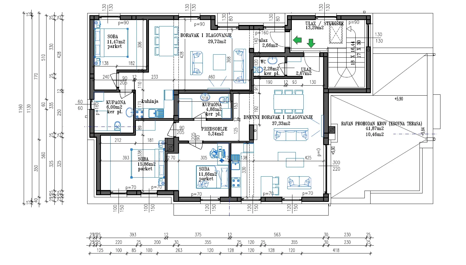 novo: penthouse (2 stana) od 234 m2 u urbanoj vili u varaždinu - slika 20